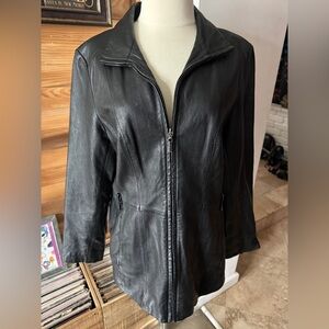 Worthington Women's Black Leather Jacket